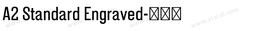 A2 Standard Engraved字体转换